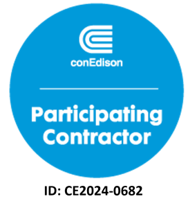 Con Edison participating contractor badge for Energo